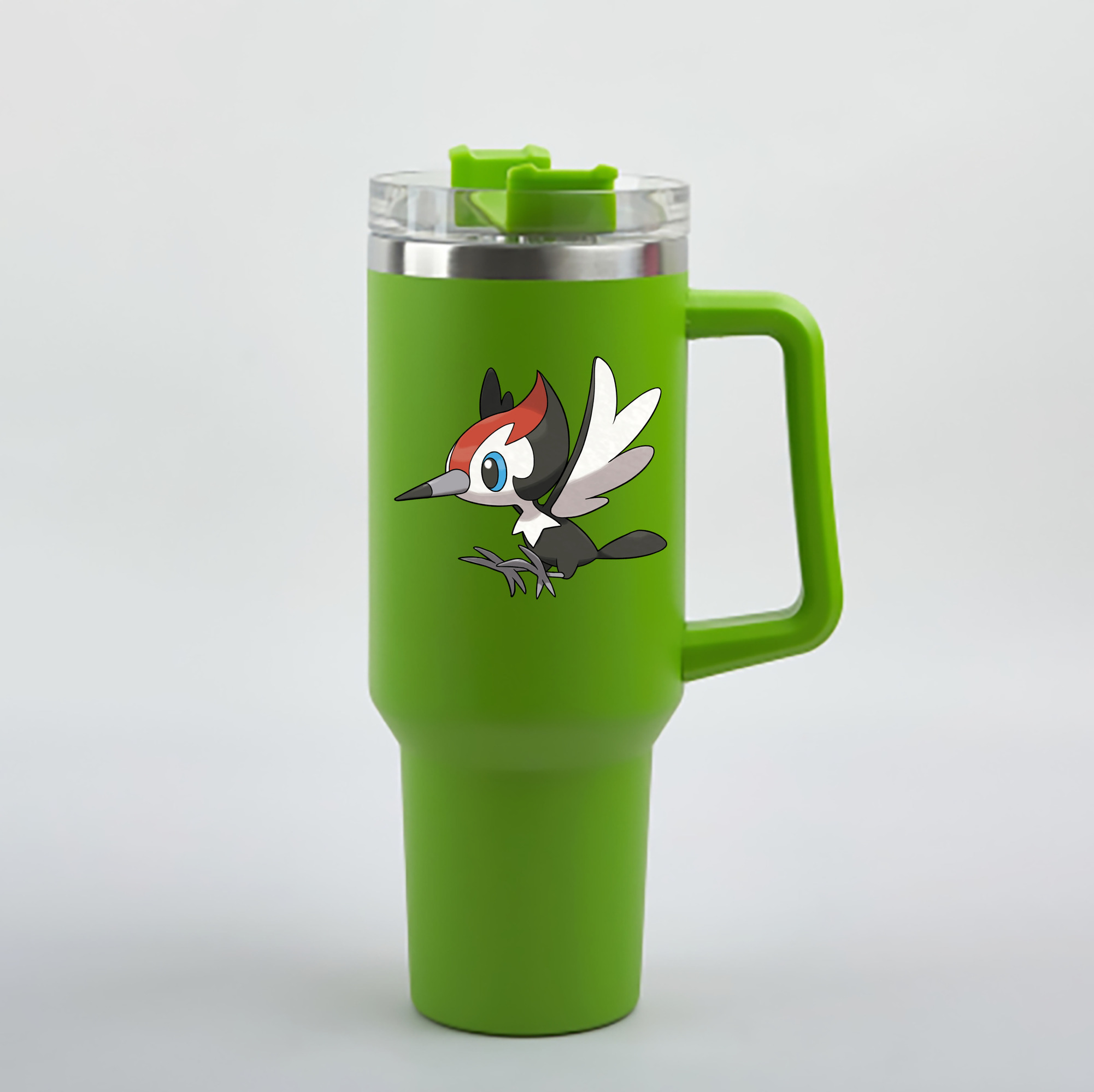 （画像用） ポケットモンスター Pokémon 1200mL車用タンブラー - クリスタルステッカー（プラスチックストロー付き）